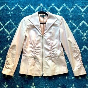 Lafayette 148 New York Light Pink Leather Jacket